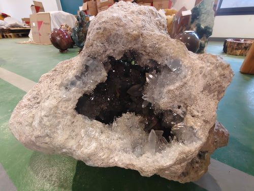 (+12 WEEKS!) Natural XXL Acicular Celestite Geode Specimen x 1 From Sakoane, Madagascar