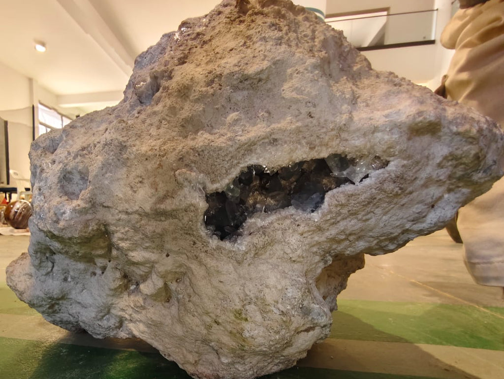 (+12 WEEKS!) Natural XXL Acicular Celestite Geode Specimen x 1 From Sakoane, Madagascar