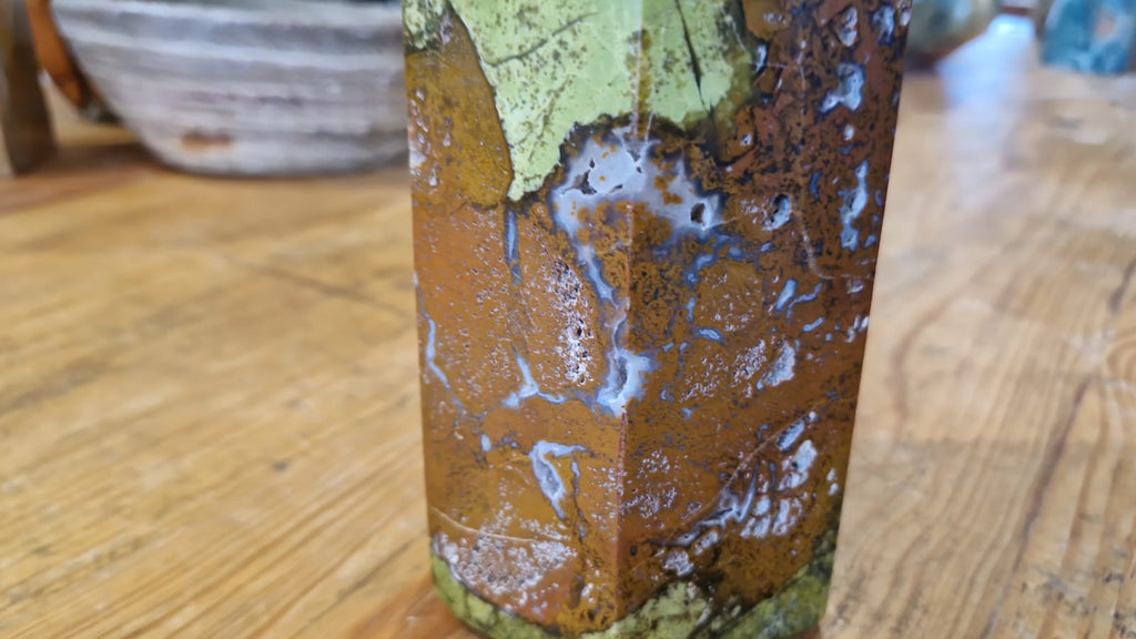 (+12 WEEKS!) Polished Large Green Opal Standing Display Crystal x 1 From Betroka, Madagascar