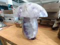 (+12 WEEKS!) Polished XL Purple Amethyst Agate Mushroom Sculpture x 1 From Maintirano, Madagascar