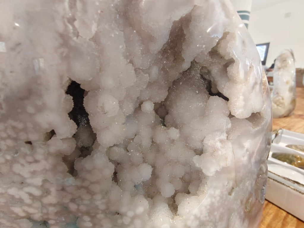 (+12 WEEKS!) Polished and Natural XL Rare Ocean Jasper Standing Display Free Form x 1 From Boeny, Madagascar