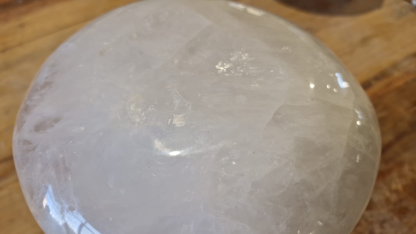 (+12 WEEKS!) Polished Large White Snow Quartz Mushroom x 1 From Madagascar