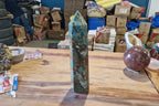 (+12 WEEKS!) Polished XL Polychrome Jasper Standing Display Tower x 1 From Androka, Madagascar