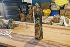 (+12 WEEKS!) Polished XL Polychrome Jasper Standing Display Tower x 1 From Androka, Madagascar