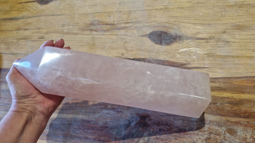 (+12 WEEKS!) Polished Large Gemmy Rose Quartz Standing Display Crystal x 1 From Ambatondrazaka, Madagascar