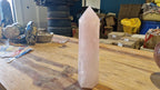 (+12 WEEKS!) Polished Large Gemmy Rose Quartz Standing Display Crystal x 1 From Ambatondrazaka, Madagascar