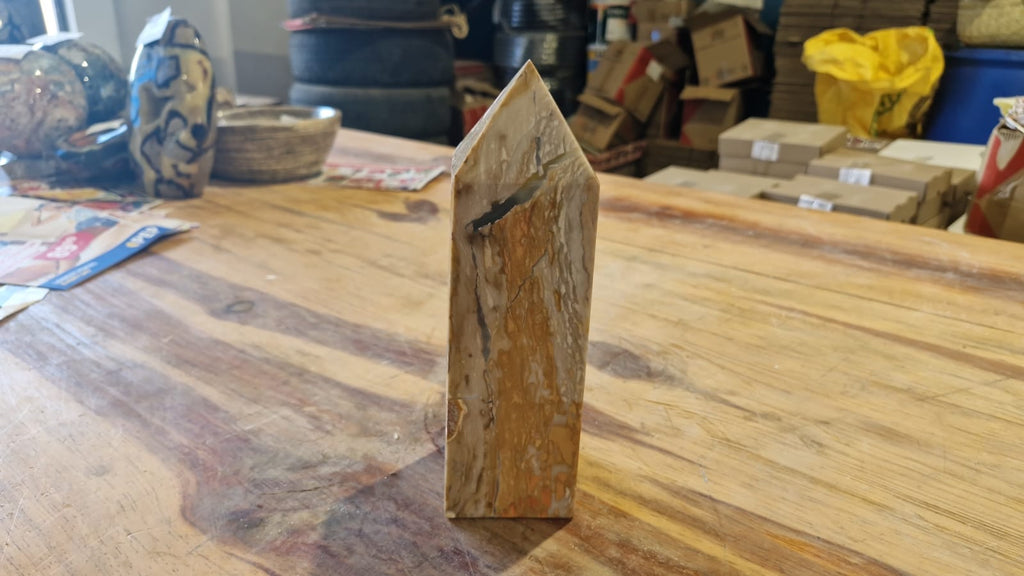 (+12 WEEKS!) Polished Large New Ibis Jasper Standing Display Crystal x 1 From Morondava, Madagascar