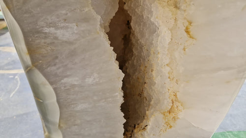 (+12 WEEKS!) Polished and Natural XXXL Agate Crystalline Vug Geode Showpiece x 1 From Maintirano, Madagascar
