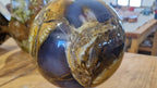 (+12 WEEKS!) Polished XL Green and Grey Opal Brecciated Sphere x 1 From Betroka, Madagascar