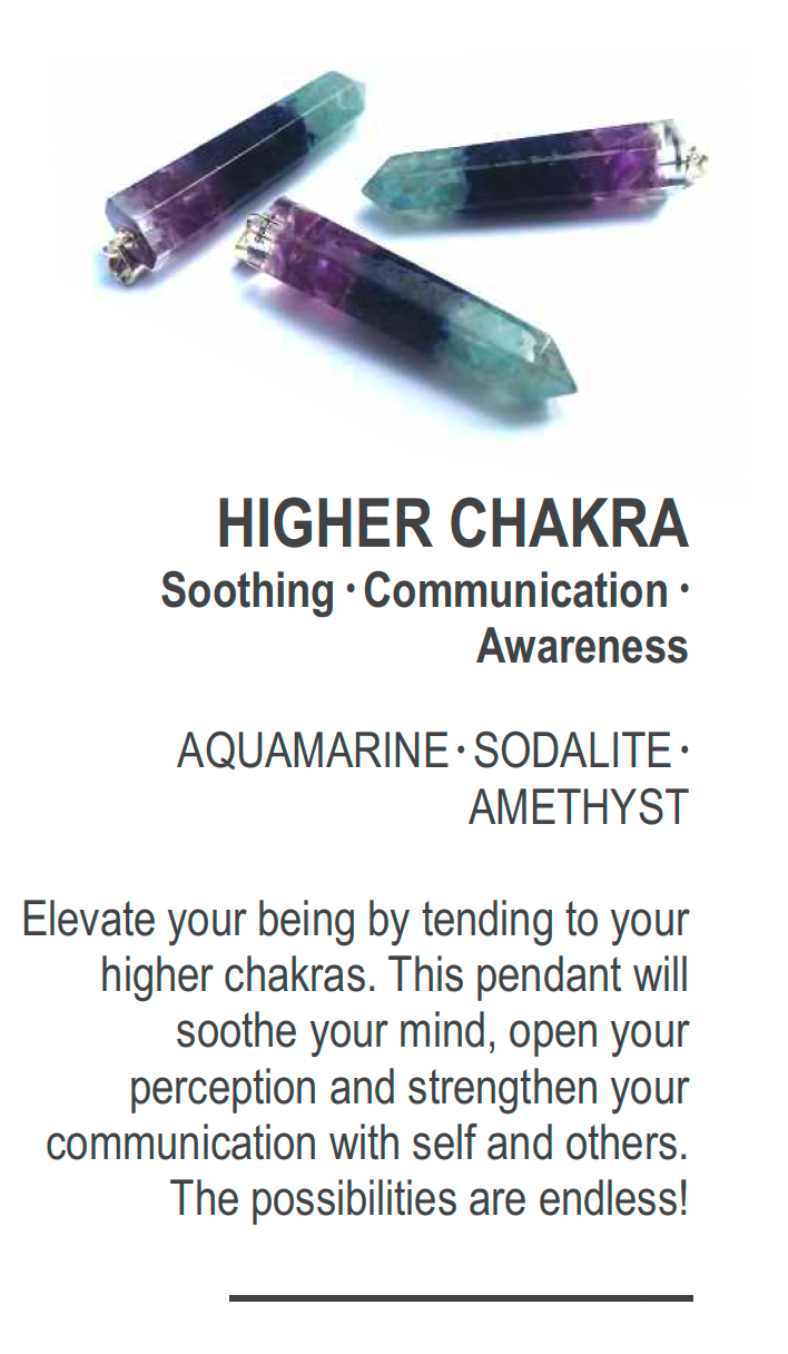 Polished Packaged Hand Crafted Higher Chakra Resin Pendant with Stone Chips - sold per piece - From Bulwer, South Africa - TopRock