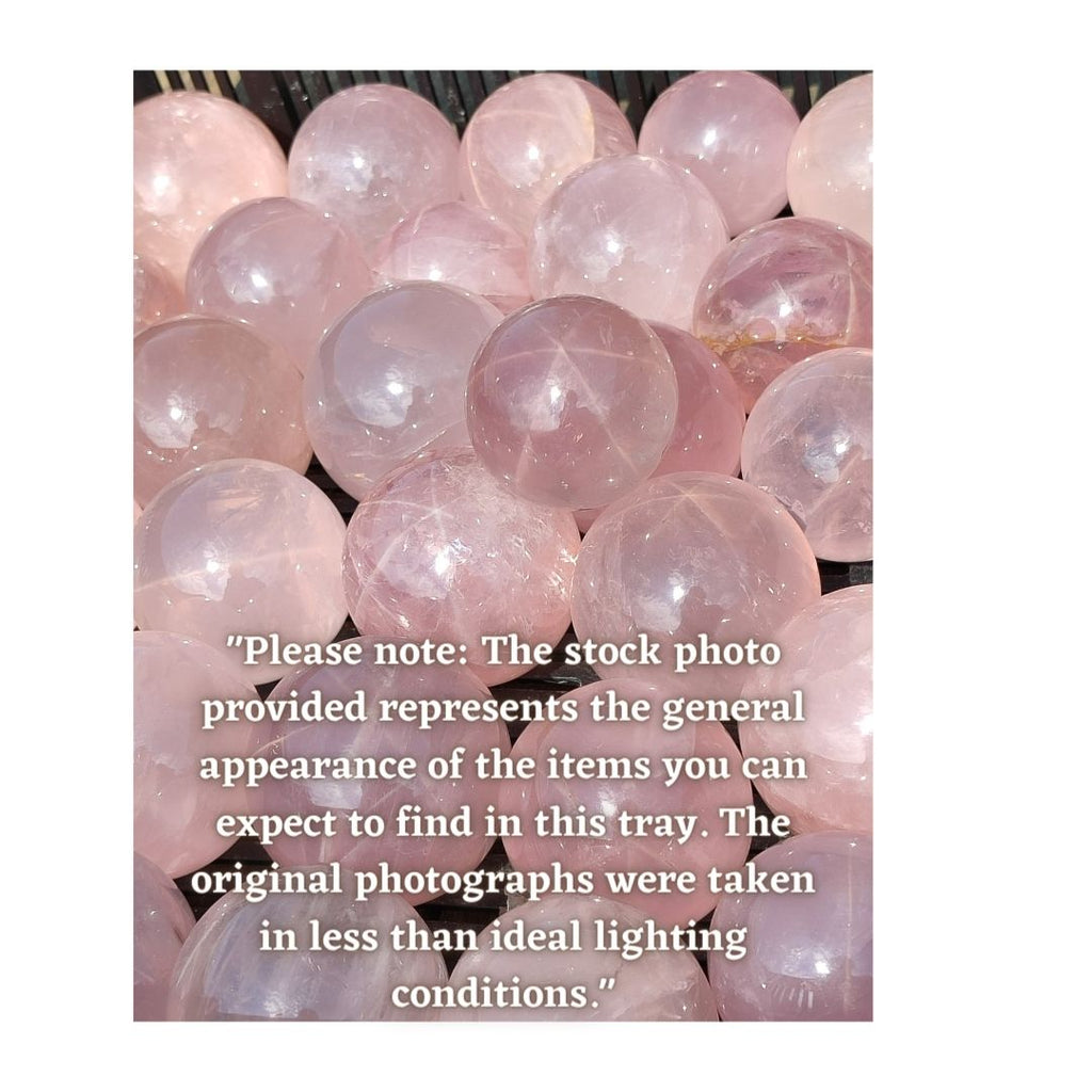 Polished Rare Star Rose Quartz Spheres  x 2 From Madagascar - Toprock Gemstones and Minerals 