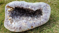 (+12 WEEKS!) Polished and Natural XL Agate Amethyst Crystalline Centred Geode x 1 From Maintirano, Madagascar
