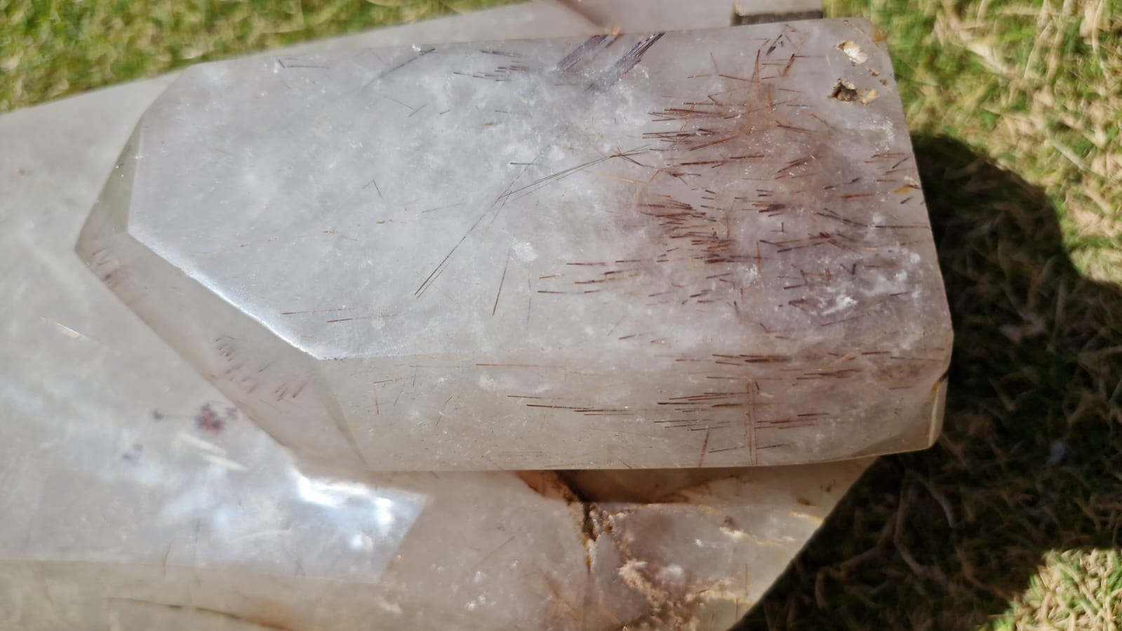 (+12 WEEKS!) Polished XXL Quartz Crystal with Copper Rutile Inclusions x 1 From Madagascar