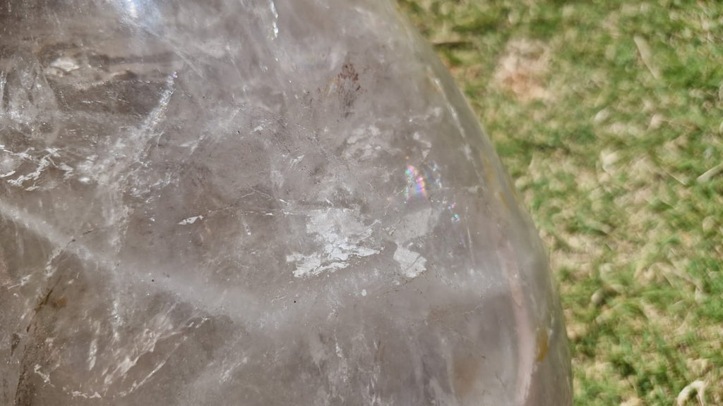 (+12 WEEKS!) Polished XXL Smokey Quartz Crystal Egg x 1 From Madagascar