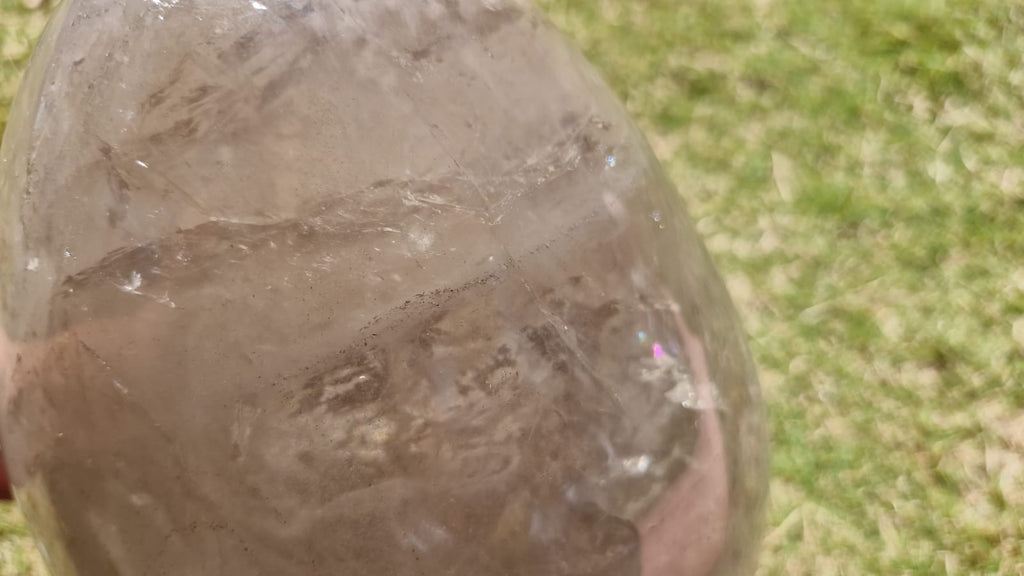 (+12 WEEKS!) Polished XXL Smokey Quartz Crystal Egg x 1 From Madagascar