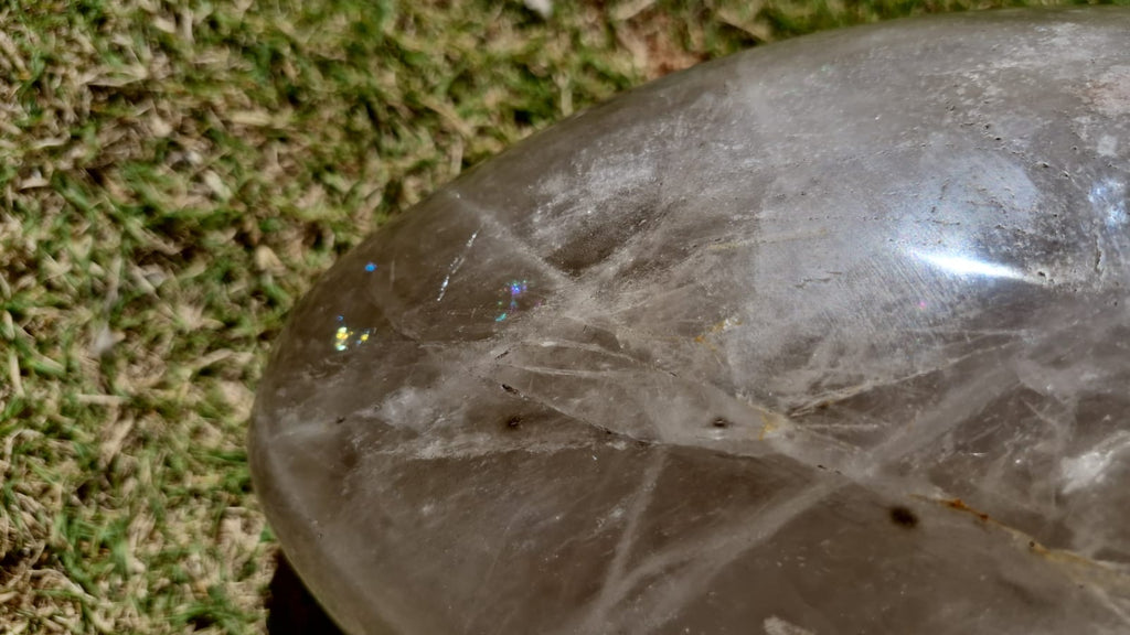 (+12 WEEKS!) Polished XXL Smokey Quartz Crystal Egg x 1 From Madagascar