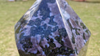 (+12 WEEKS!) Polished XL Gabro "Merlinite" Gemstone Standing Display Tower x 1 From Ambatofinandrahana, Madagascar