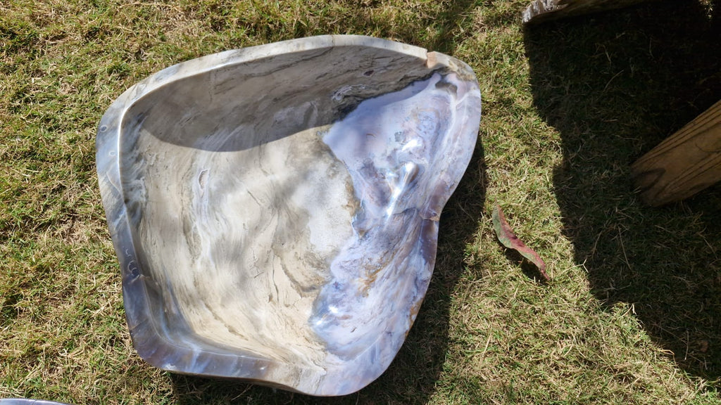 (+12 WEEKS!) Polished XXL Rare Ocean Jasper Basin x 1 From Boeny, Madagascar