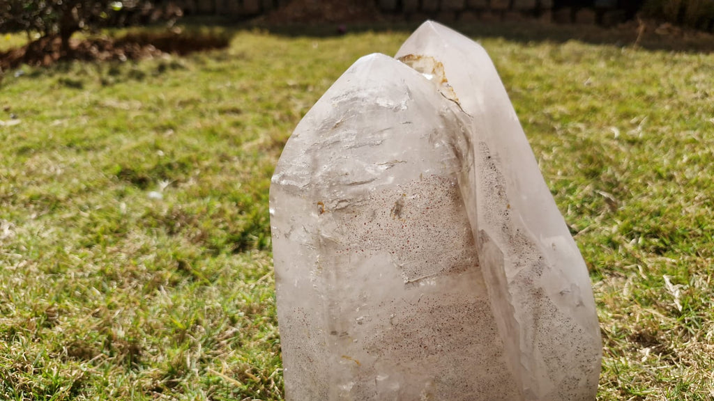(+12 WEEKS!) Polished XL Twin Smokey Quartz Crystal with Inclusions x 1 From Madagascar