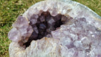 (+12 WEEKS!) Polished and Natural XL Agate with Amethyst Centre Geode x 1 From Maintirano, Madagascar