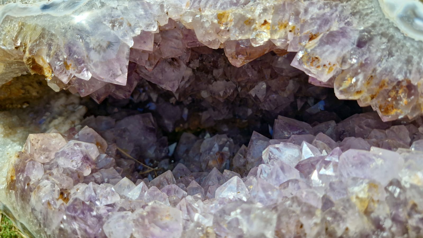 (+12 WEEKS!) Polished and Natural XL Agate Amethyst Crystalline Centred Geode x 1 From Maintirano, Madagascar