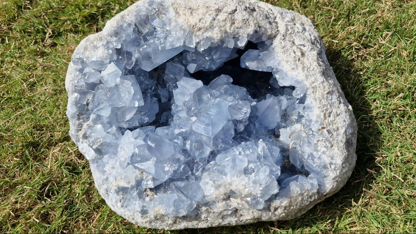 (+12 WEEKS!) Natural XL Celestite Geode Specimen x 1 From Sakoane, Madagascar