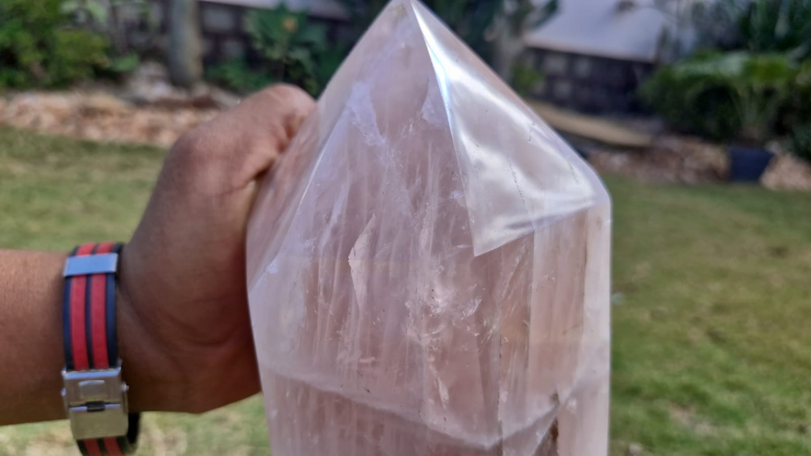 (+12 WEEKS!) Polished XXL Gemmy Rose Quartz Display Crystal Tower x 1 From Ambatondrazaka, Madagascar
