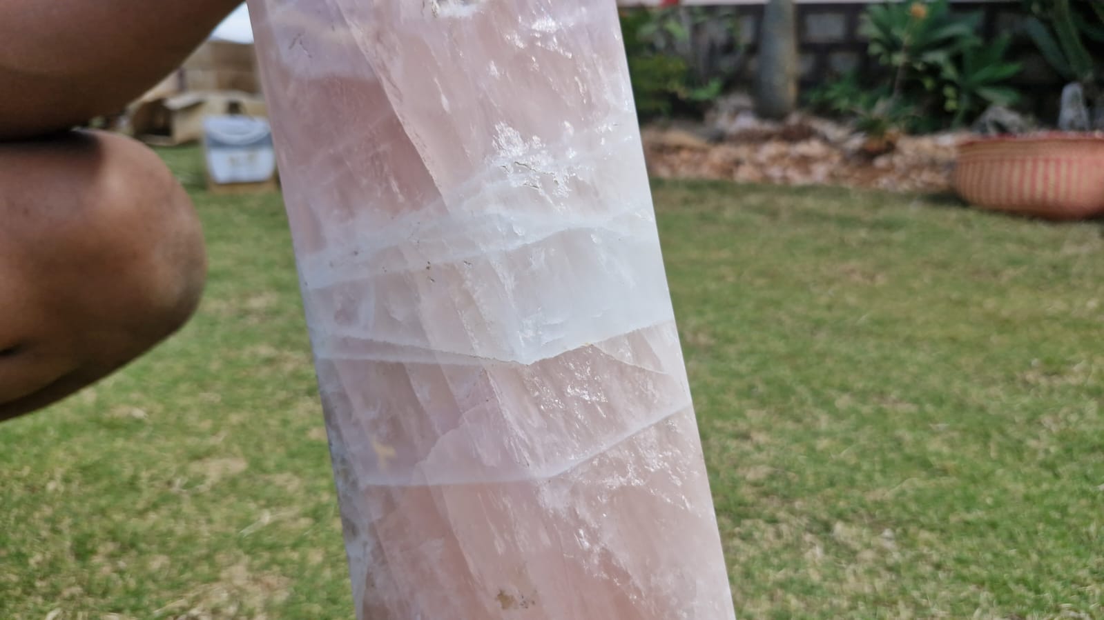 (+12 WEEKS!) Polished XXL Gemmy Rose Quartz Display Crystal Tower x 1 From Ambatondrazaka, Madagascar
