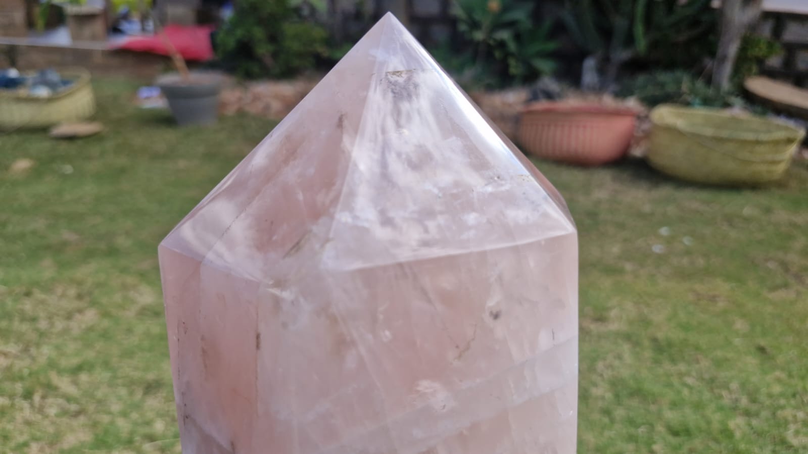 (+12 WEEKS!) Polished XXL Gemmy Rose Quartz Display Crystal Tower x 1 From Ambatondrazaka, Madagascar