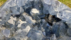 (+12 WEEKS!) Polished and Natural Celestite Gemstone Heart x 1 From Sakoane, Madagascar