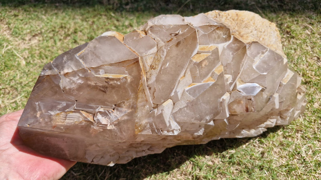 (+12 WEEKS!) Natural XL Rare Cascading Cathedral Smokey Quartz Crystal Cluster x 1 From Ambatondrazaka, Madagascar