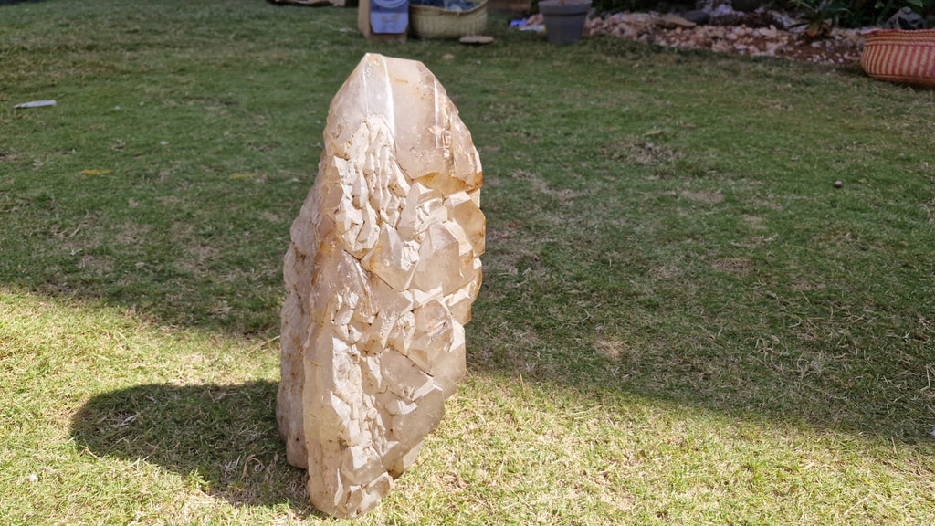 (+12 WEEKS!) Natural XL Rare Cascading Cathedral Smokey Quartz Crystal Cluster x 1 From Ambatondrazaka, Madagascar