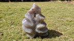 (+12 WEEKS!) Polished and Natural Large Agate with Amethyst Crystal Centre Geode Flame x 1 From Maintirano, Madagascar