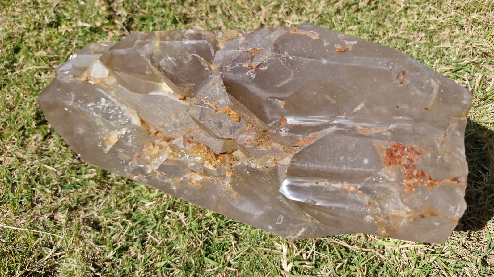 (+12 WEEKS!) Polished and Natural Large Cathedral Smokey Quartz Crystal Cluster x 1 From Madagascar