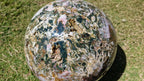 (+12 WEEKS!) Polished XXL Rare Ocean Jasper Sphere x 1 From Boeny, Madagascar