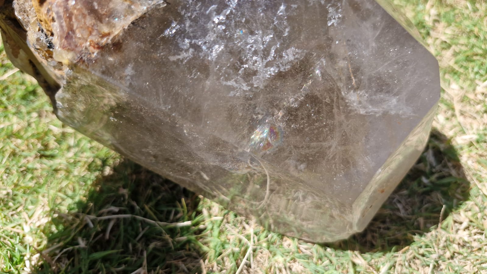 (+12 WEEKS!) Polished and Natural Large Smokey Quartz Standing Display Crystal x 1 From Madagascar