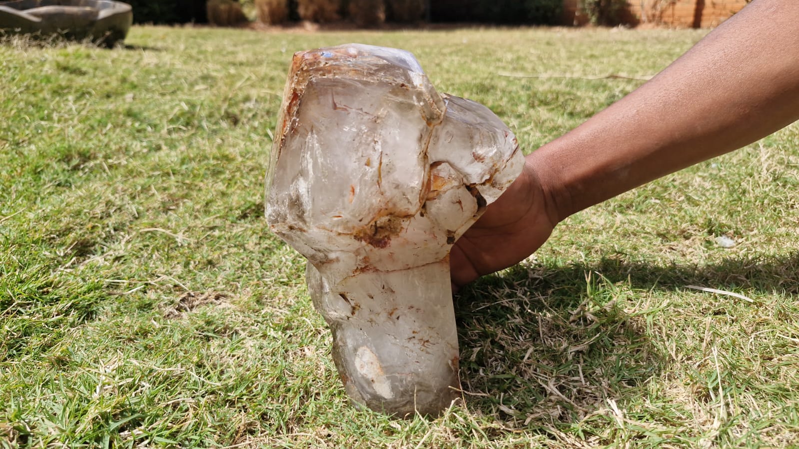 (+12 WEEKS!) Polished Large Cascading Smokey Sceptre Quartz Crystal x 1 From Madagascar
