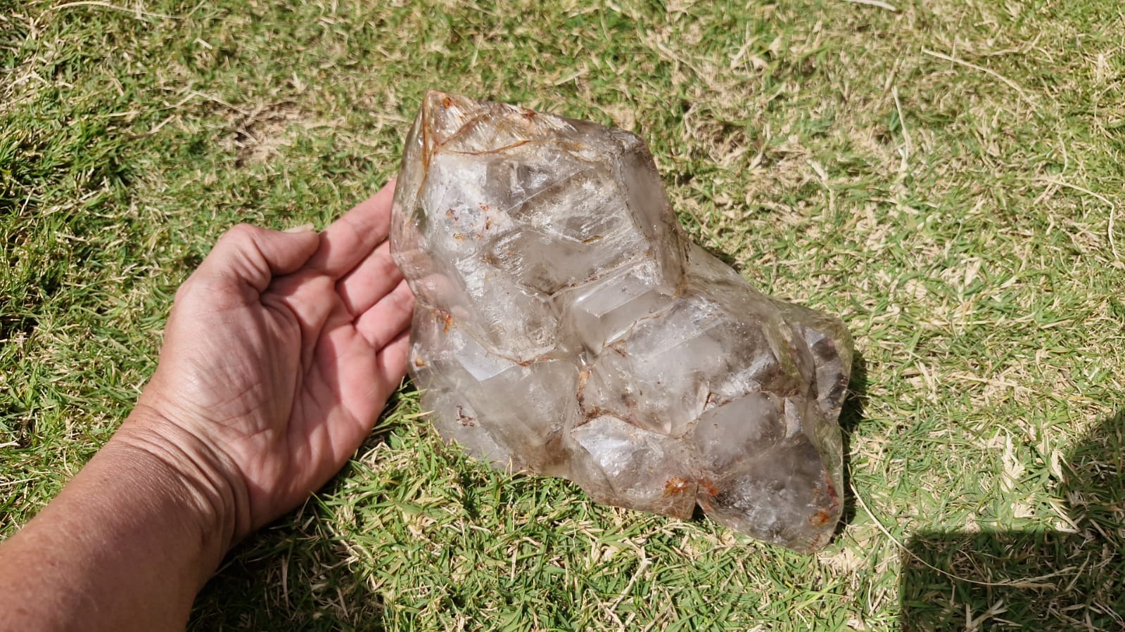 (+12 WEEKS!) Polished Large Cascading Smokey Sceptre Quartz Crystal x 1 From Madagascar