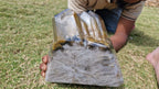 (+12 WEEKS!) Polished XL Cascading Smokey Window Quartz Crystal Cluster x 1 From Madagascar