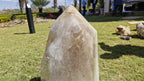 (+12 WEEKS!) Polished XXXL Snow White Quartz Crystal x 1 From Madagascar