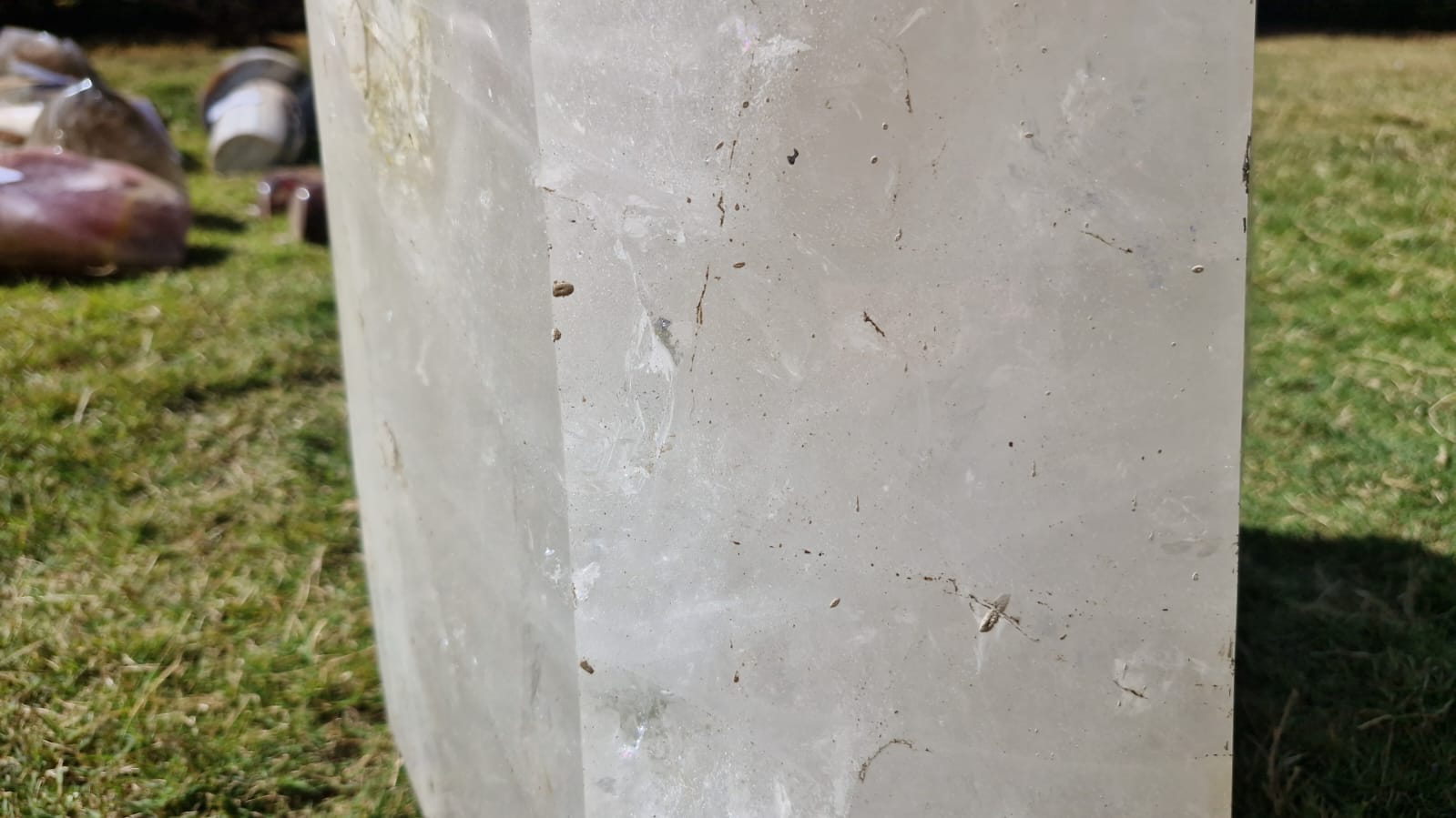 (+12 WEEKS!) Polished XXXL Snow White Quartz Crystal x 1 From Madagascar