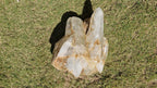 (+12 WEEKS!) Polished and Natural XL Cathedral Quartz Crystal Cluster with Inclusions x 1 From Madagascar
