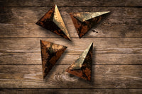 Polished Packaged Hand Crafted Triangle Orgonite Protective EMP Shields - sold per piece - From Bulwer, South Africa - TopRock