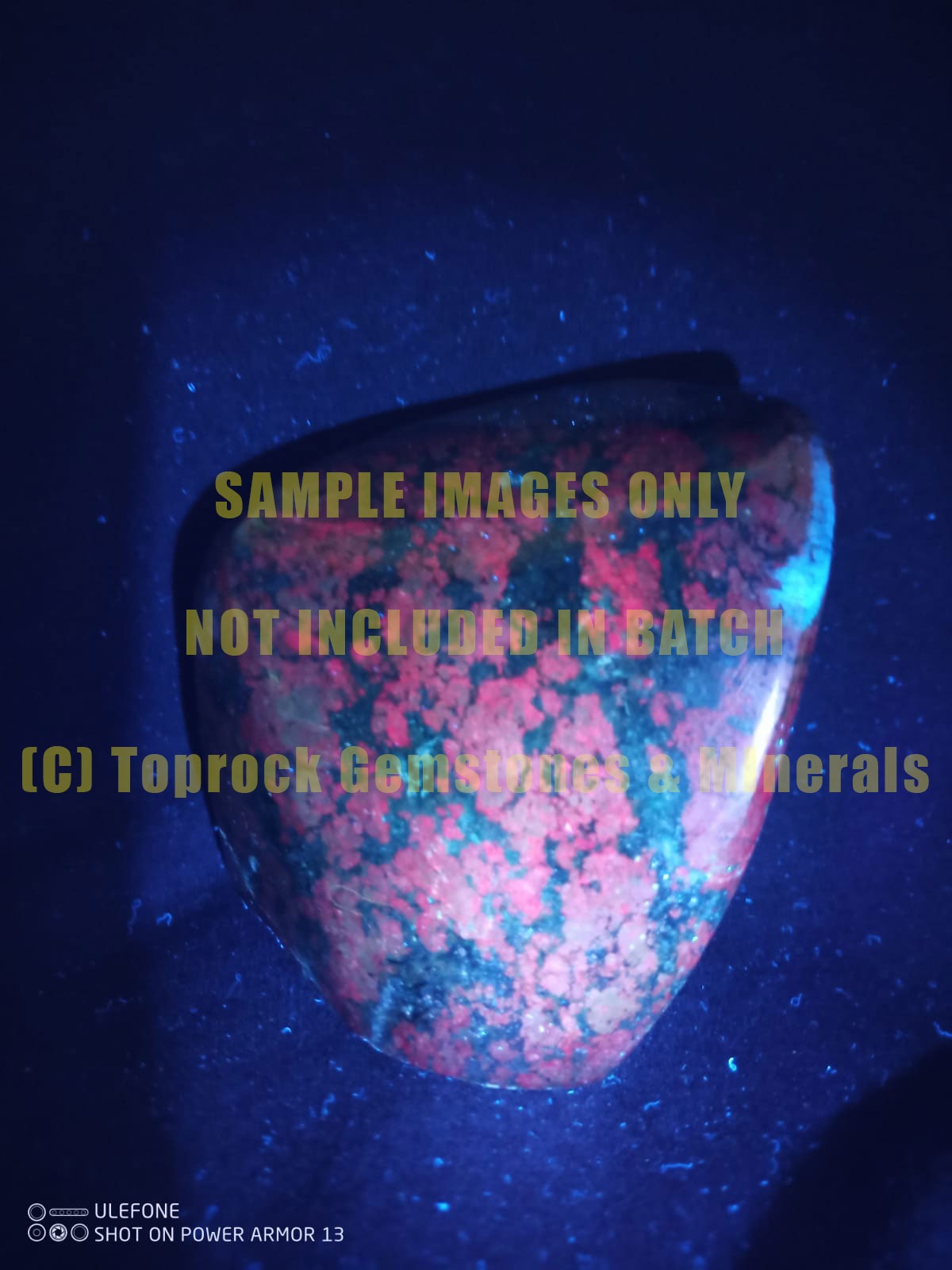 Polished Fluorescent Ruby Corundum In Chrome Verdite Free Forms & One Verdite x 3 From Zimbabwe - TopRock
