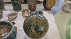 (+12 WEEKS!) Polished and Natural XXXL Rare Orbicular Ocean Jasper Sphere with Vug Cavities x 1 From Boeny, Madagascar