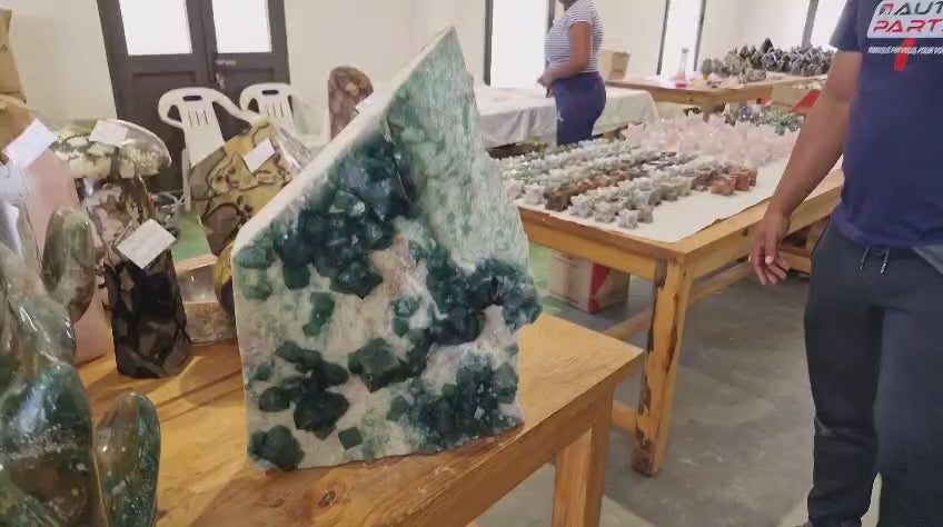 (+12 WEEKS!) Natural XXL Emerald Green Cubic Fluorite Specimen x 1 From Mandrosonoro, Madagascar
