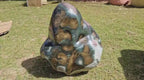 (+12 WEEKS!) Polished XXL Rare and Unusual Agate Ocean Jasper Standing Display Piece x 1 From Boeny, Madagascar
