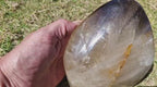 (+12 WEEKS!) Polished Large Smokey Citrine Quartz Display Crystal with Rainbow Veils x 1 From Madagascar