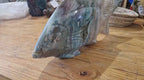 (+12 WEEKS!) Hand Made XL Rare Ocean Jasper Fish Sculpture x 1 From Boeny, Madagascar