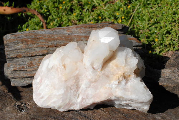 Natural Quartz Cluster With White Phantoms In Tops & Cascading Sides x 1 From Madagascar - TopRock